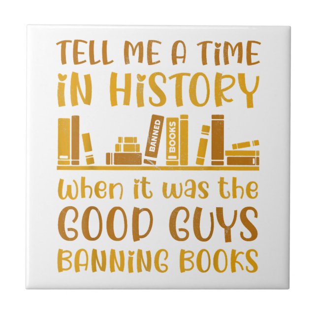 Azulejo Leer Lector de Libros Prohibidos Leer Libros Prohi (Frente)