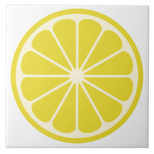 Azulejo Lemon Fruit Slice
