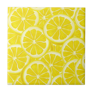 Azulejo Lemon Slices Diseño Cerámica Tile