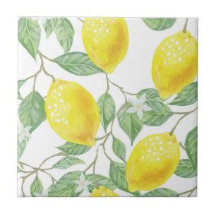 Azulejo Lemones amarillos en el vino