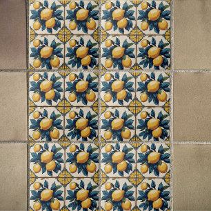 Azulejo Lemones mediterráneos clásicos país tradicional