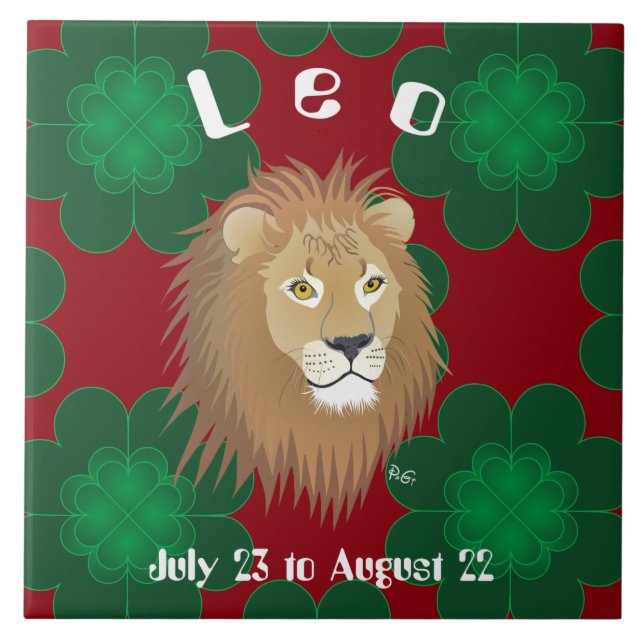 Azulejo Leo July 23 to los agosto de 22 Tile (Frente)