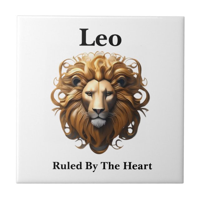 Azulejo Leo The Lion: El feroz Rótulo de nacimiento de Zod (Frente)