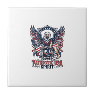 Azulejo León Patriótico Águila Guardián Animal Híbrido Pat