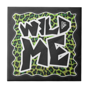 Azulejo Leopard Black and Green Print