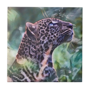 Azulejo Leopard In Sunlight