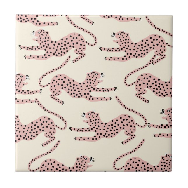 Azulejo Leopardo de la jungla (Frente)