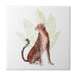 Azulejo Leopardo del corredor de rubí