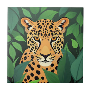 Azulejo Leopardo en la jungla