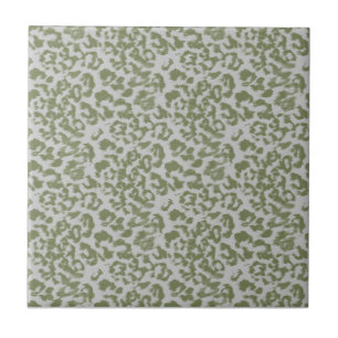Azulejo leopardo manchado gris oliva
