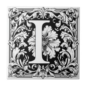 Azulejo Letra medieval iluminada I