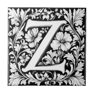 Azulejo Letra medieval iluminada Z