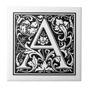 Azulejo Letra vintage "A"