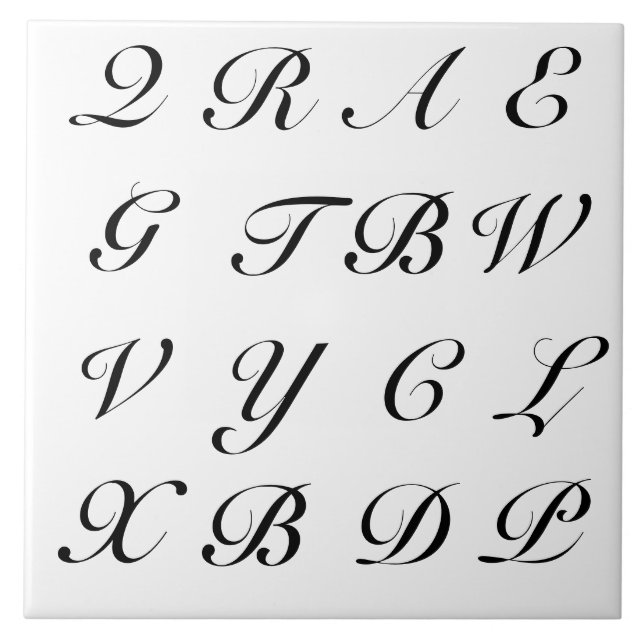 Azulejo Letras del Scrabble (Frente)