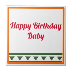 Azulejo Letras y números rojos italianos, números de edici