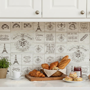 Azulejo Letrero de panadería francesa vintage