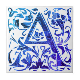 Azulejo Lettre A vintage