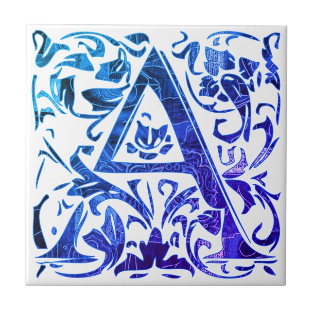 Azulejo Lettre A vintage (Frente)
