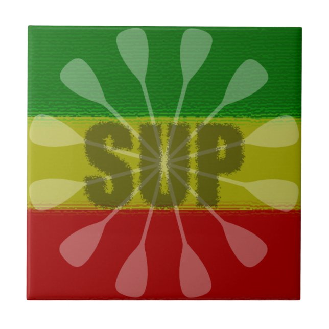 Azulejo Levantar la silla de remo, paleta de remo (Frente)