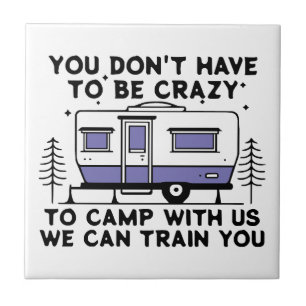 Azulejo Leyenda de camping desde siempre