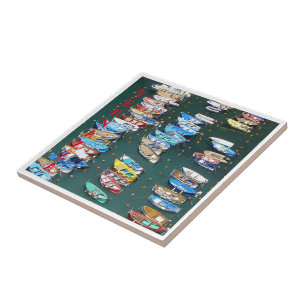 Azulejo LGR016 VERNAZZA - Puerto - Cinque Terre -