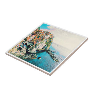 Azulejo LGR033 MANAROLA, Cinque Terre, Italia,