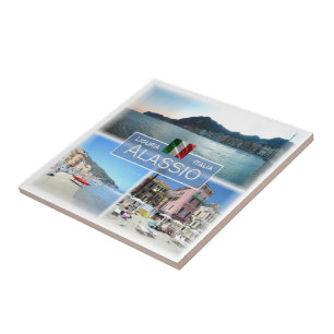 Azulejo LGR054 ALASSIO, Mosaic, Liguria, Italia,