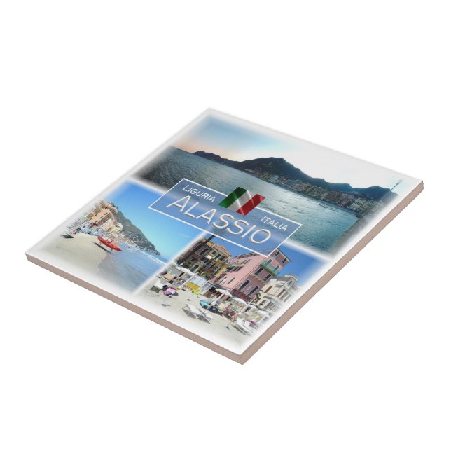 Azulejo LGR054 ALASSIO, Mosaic, Liguria, Italia, (Lado)