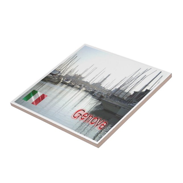 Azulejo LGR148 GENOA Port, Liguria, Italia, (Lado)