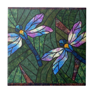 Azulejo Libélulas del vitral