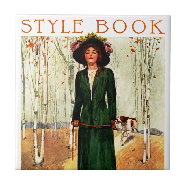 Azulejo Libro de estilo de ilustración de moda (Frente)