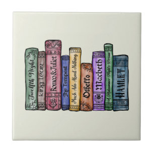 Azulejo Libros de Shakespeare No. 1