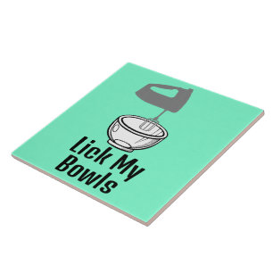 Azulejo Lick My Bowl Ceramic Tile