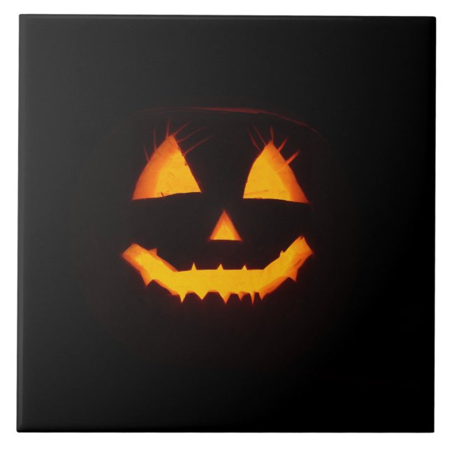 Azulejo Ligero Jack O Lantern (Frente)