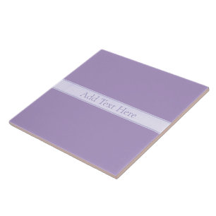 Azulejo Lila claro lavanda púrpura elegante personalizable
