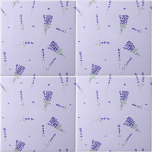 Azulejo Lila Púrpura Lila Floral Botánico