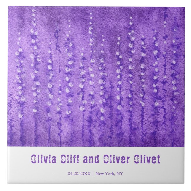 Azulejo Lilac Lupines (Frente)