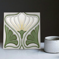Lily Wall Decoración Art Nouveau Art Deco Cerámica
