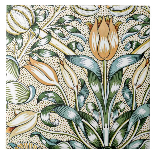 Azulejo Lily y Granada,  (Frente)