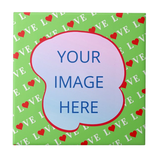 Azulejo Lime Green LOVE (Frente)