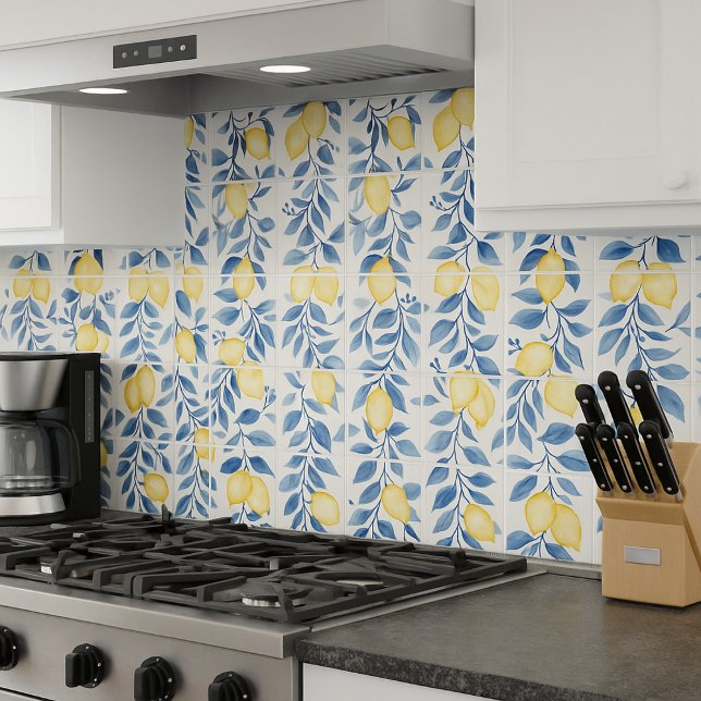 Azulejo Limón Acuarela Azul (Subido por el creador)