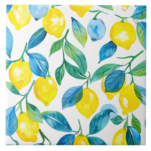 Azulejo Limón mediterráneo (Frente)