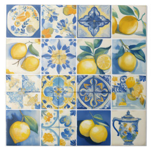Azulejo Limón mediterráneo de la costa de Amalfi