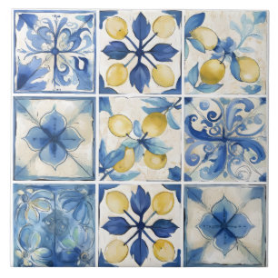 Azulejo Limón mediterráneo de la costa de Amalfi