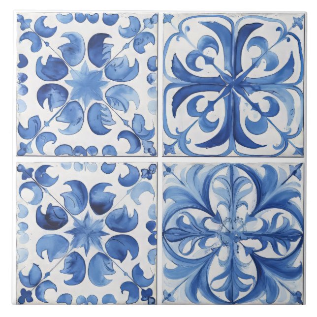 Azulejo Limón mediterráneo de la costa de Amalfi (Frente)