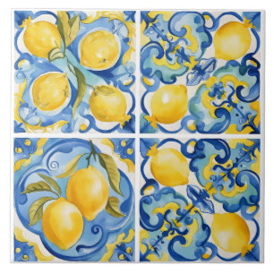 Azulejo Limón mediterráneo de la costa de Amalfi