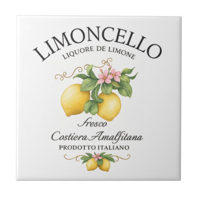 Azulejo Limoncello Italia Costa de Amalfi (Frente)
