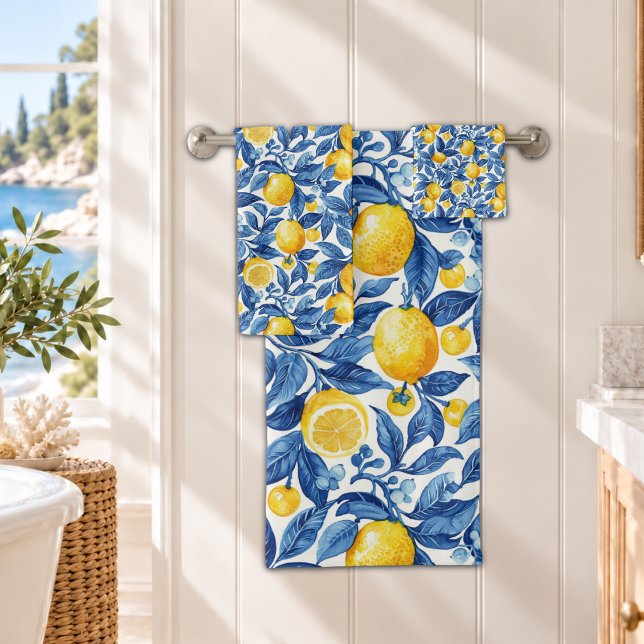 Azulejo Limones Hojas Azules  (Subido por el creador)