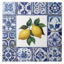 Limones Talavera - Mediterráneo azul y blanco