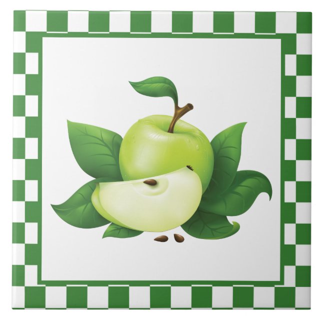 Azulejo linda cocina de manzanas Country (Frente)